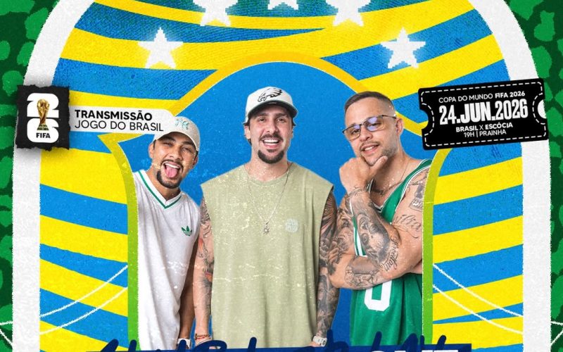 Brasil x Escócia terá evento com entrada gratuita, quatro telões de LED e shows na Prainha Via Costeira