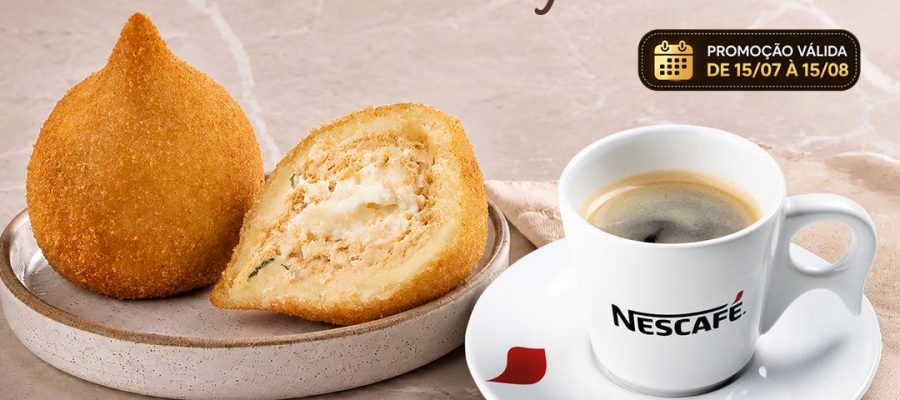 Sodiê Doces oferece café expresso na compra de coxinha em ação nacional nas mais de 400 lojas da rede