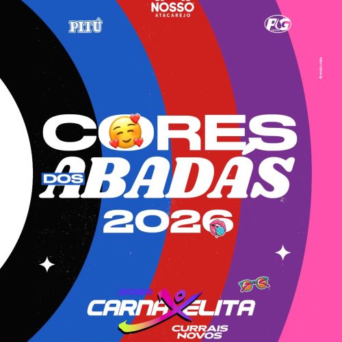 Carnaxelita 2026 divulga as cores dos abadás; Confira
