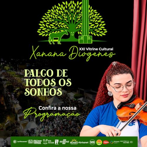 Vitrine Cultural “Xanana Diógenes” movimenta Pau dos Ferros nesta sexta (28)