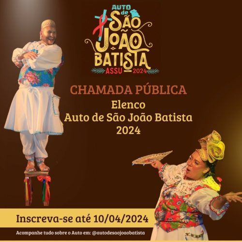 Auto de São João Batista: Iniciadas inscrições para os espetáculos que acontecem em junho