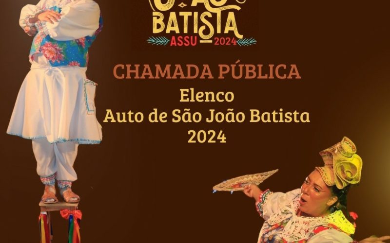 Auto de São João Batista: Iniciadas inscrições para os espetáculos que acontecem em junho