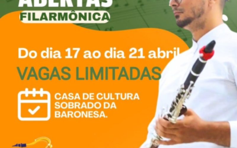 Assú: Orquestra Filarmônica Maestro Cristovam Dantas e Orquestra Jovem promovem inscrições
