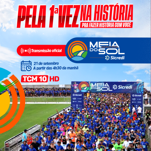 TCM transmite ao vivo Meia Maratona do Sol em Natal