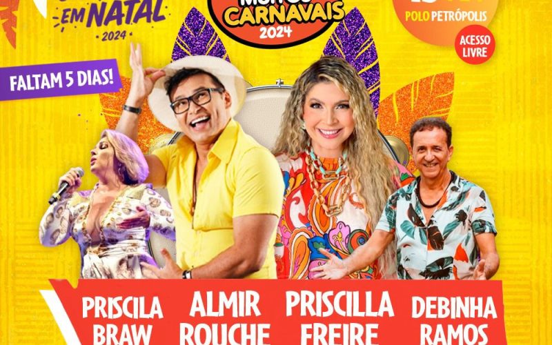 Muitos Carnavais promete muita animação na terça (13) no Carnaval de Natal