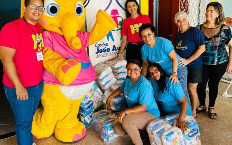 Tchau, Chupeta! Natal Shopping doa fraldas para instituição infantil a cada item descartado