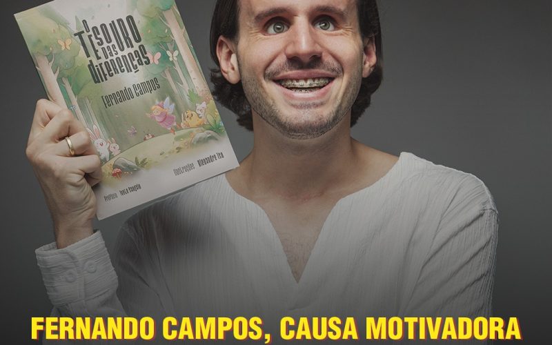 Fernando Campos anuncia novo livro “O tesouro das Diferenças”; A Pré-venda já começou