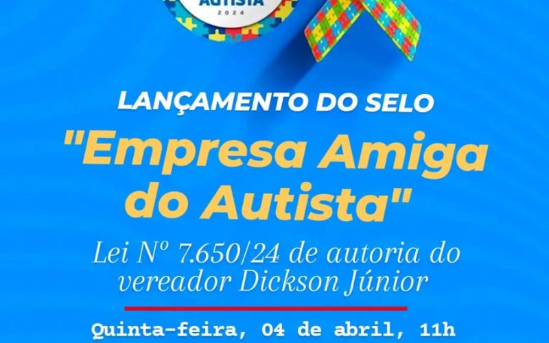 Abril Azul: Selo Empresa Amiga do Autista será lançado nesta quinta (4) em Natal