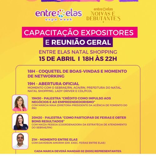 Quarta edição da Feira “Entre Elas Expo Week” será lançada na segunda (15) no Sebrae RN