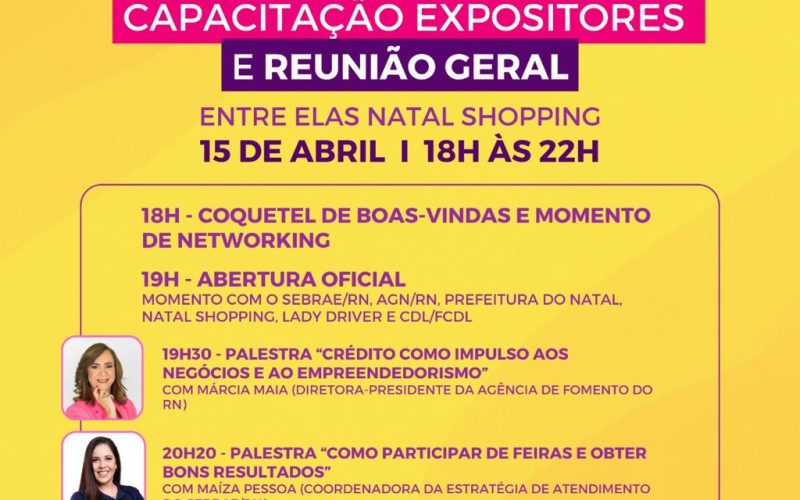Quarta edição da Feira “Entre Elas Expo Week” será lançada na segunda (15) no Sebrae RN