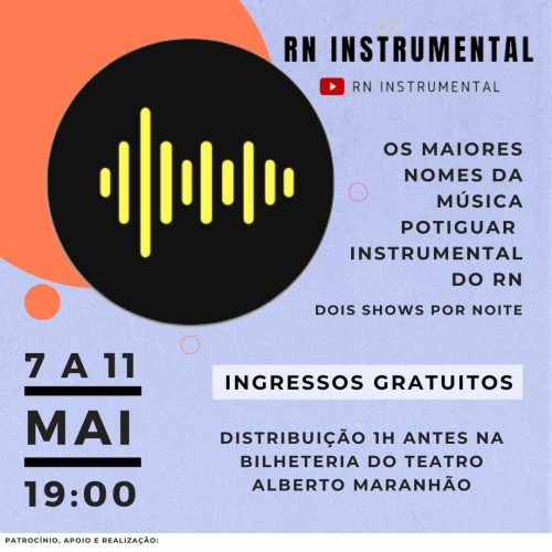 Festival “RN Instrumental” começa nesta terça-feira (07) no Teatro Alberto Maranhão