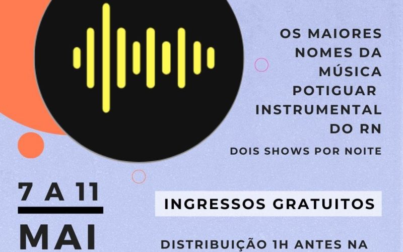 Festival “RN Instrumental” começa nesta terça-feira (07) no Teatro Alberto Maranhão