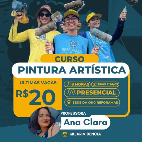 ONG ReforAMAR promove curso de pintura artística neste fim de semana