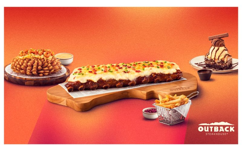 Outback inova com Bloomin’ Onion com camarões, Ribs com Catupiry e brownie com KitKat
