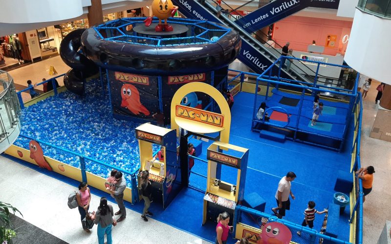 Parque do Pac-Man é destaque na programação de férias no Natal Shopping