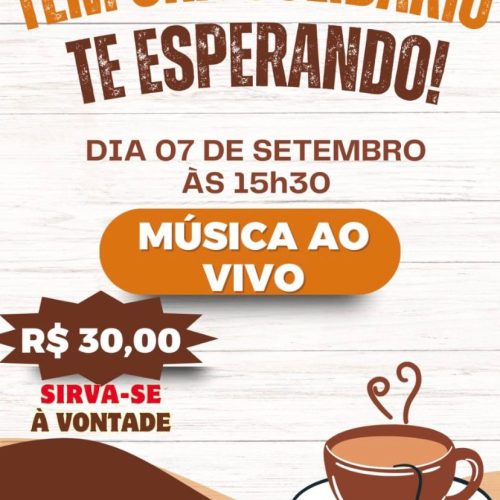 Abrigo Deus e Caridade promove Chá Solidário no dia 7 de setembro em Macaíba