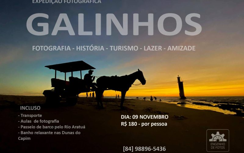 Fotógrafo Alex Gurgel promove expedição fotográfica na península de Galinhos