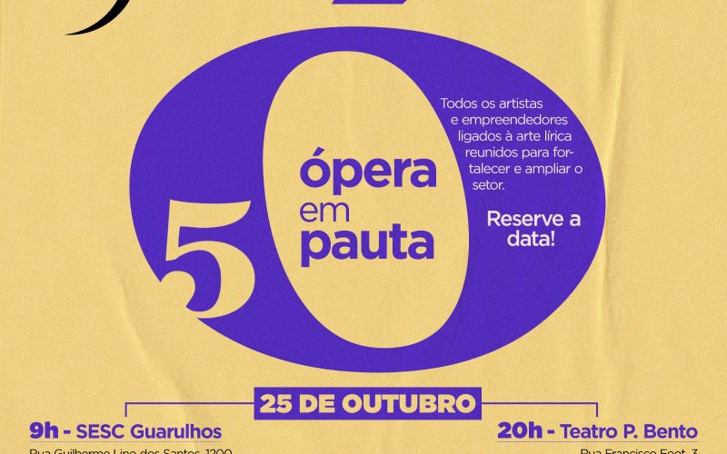 MAPA Realizações Culturais participa da 5º Ópera em Pauta