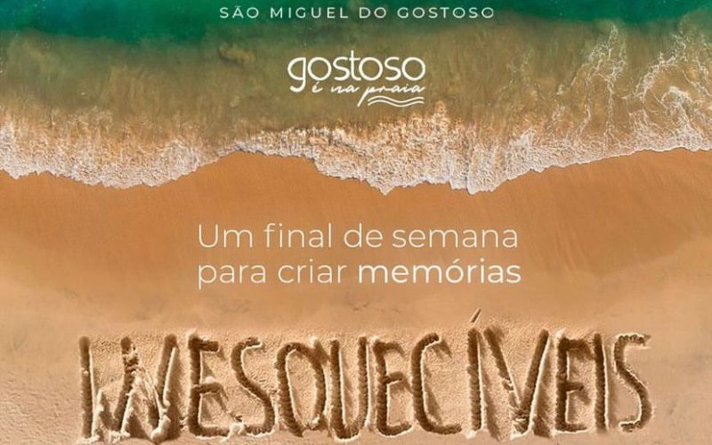 6ª edição do Gostoso é na Praia acontece no dia 8 de novembro com grandes atrações