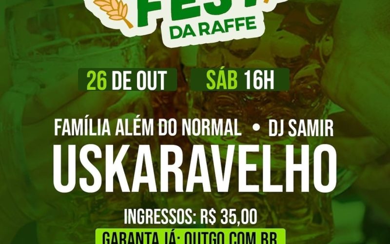 Cervejaria Raffe realiza oktoberfest neste sábado (26) no Hotel Wish Natal