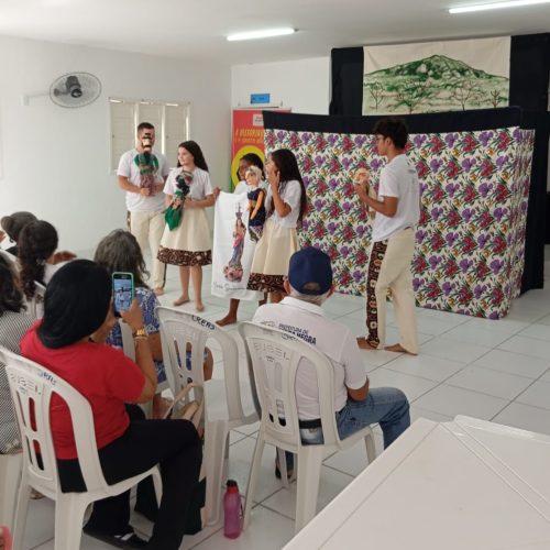 Teatro de bonecos conta história do furto da padroeira, em Serra Negra do Norte