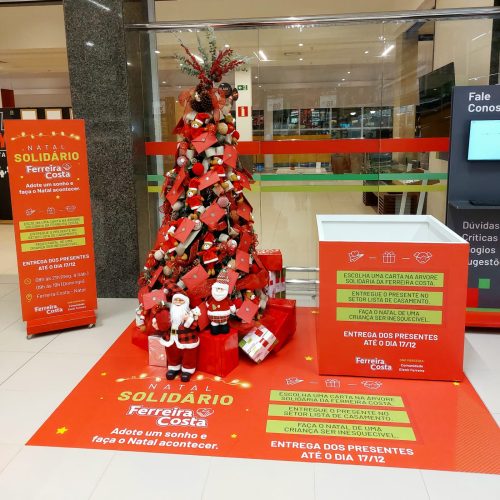 Campanha Natal Solidário acontece na Ferreira Costa até o dia 13 de Dezembro