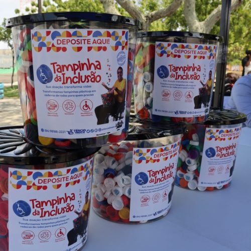 Projeto “Tampinha da Inclusão” alcança marca de mil pontos fixos de coleta