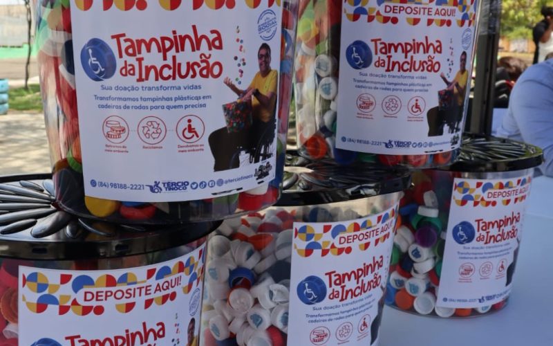 Projeto “Tampinha da Inclusão” alcança marca de mil pontos fixos de coleta