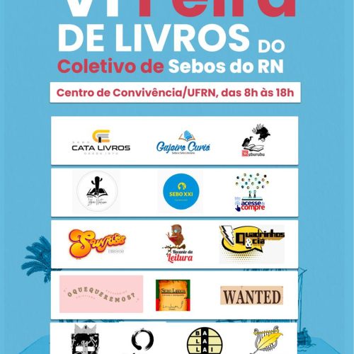 6ª Feira de Livros do Coletivo de Sebos do RN começa hoje (16) no campus da UFRN