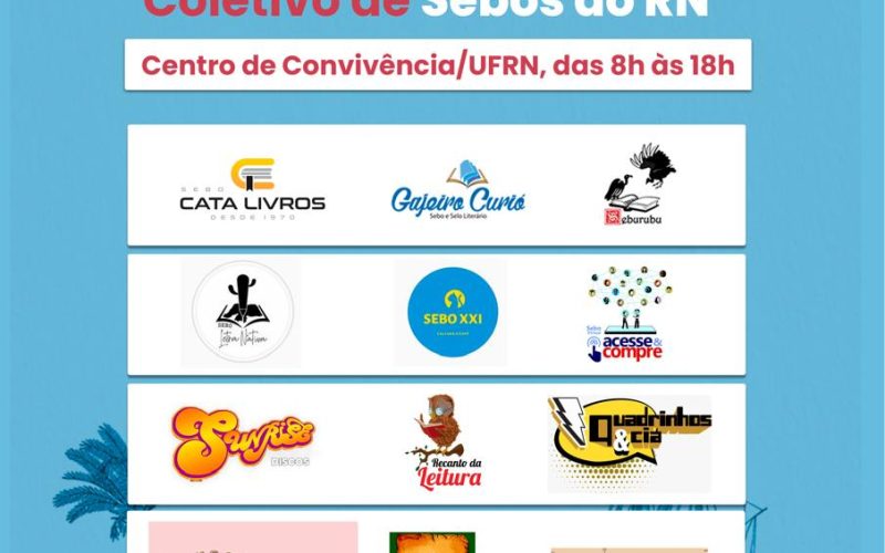6ª Feira de Livros do Coletivo de Sebos do RN começa hoje (16) no campus da UFRN