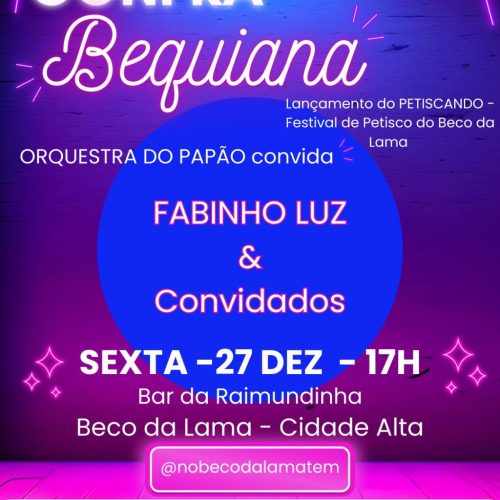 Festival de Petisco do Beco da Lama será lançado hoje (27) em Natal