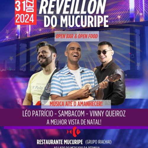 Réveillon do Mucuripe oferece open bar e Open food na Praia da Redinha