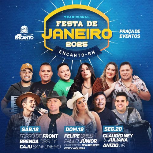Tradicional Festa de Janeiro começa dia 18 na cidade de Encanto