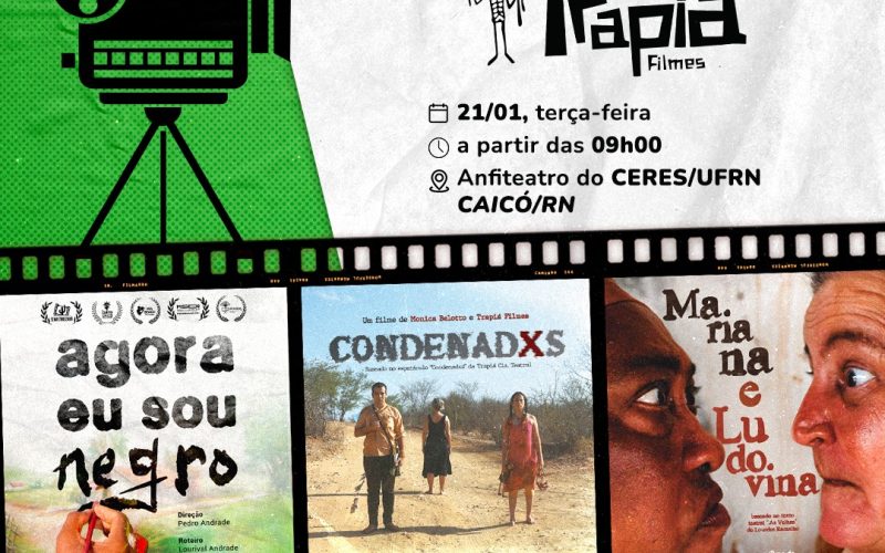 Trapiá promove exibição de três filmes em instituições de Caicó; Saiba os locais