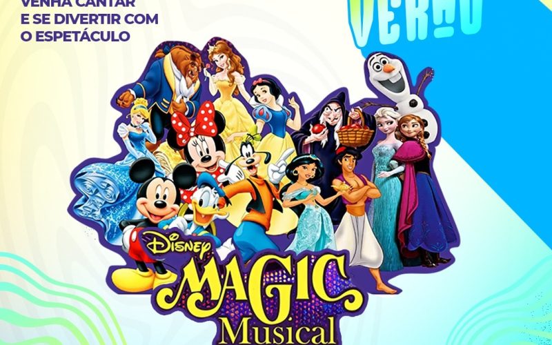 Espetáculo gratuito Disney Magic Musical é atração do Shopping Cidade Verde