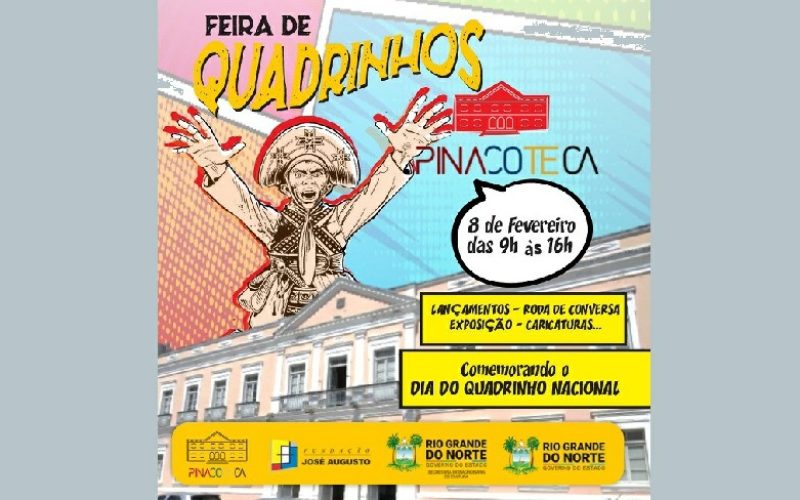 Feira de Quadrinhos potiguares movimenta a Pinacoteca no dia 8 de fevereiro