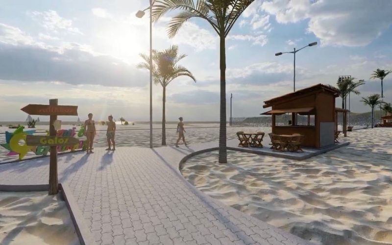 Prefeitura de Galinhos anuncia construção da Orla da Praia de Galos