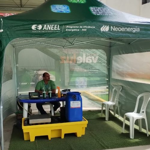 O Projeto Vale Luz da Neoenergia acontece no Home Center Ferreira Costa, todos os sábados.