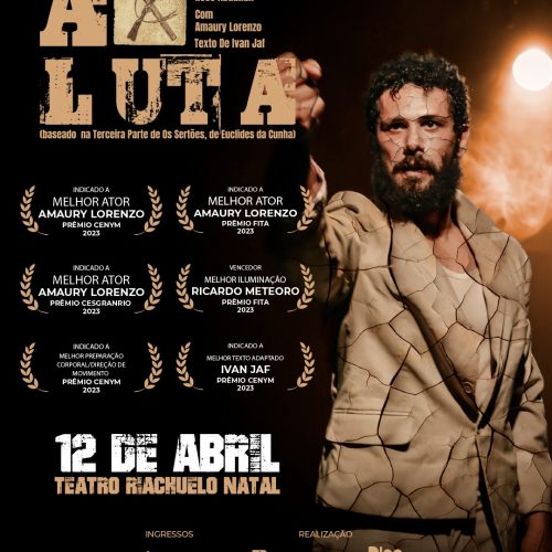 Monólogo “A Luta”, com Amaury Lorenzo, chega ao Teatro Riachuelo pela primeira vez