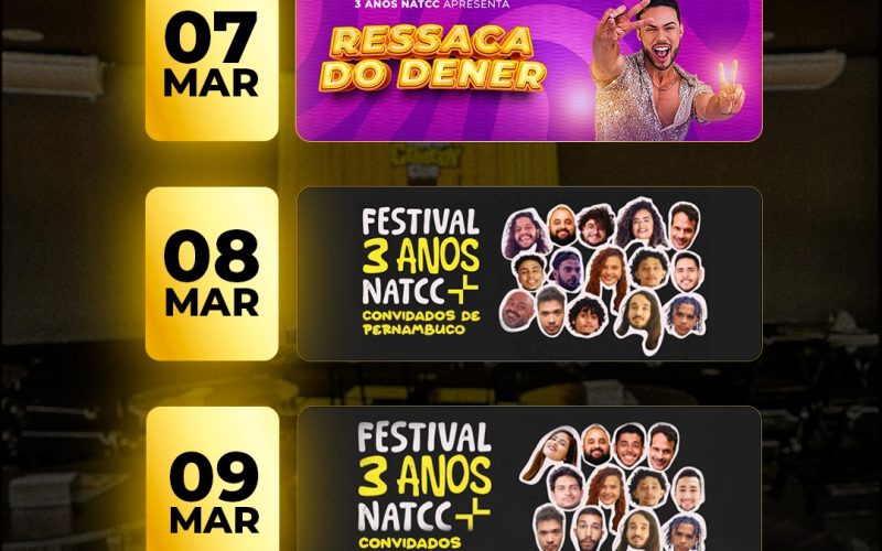 Natal Comedy Club comemora 3 anos com festival que reunirá comediantes do RN, PB e PE