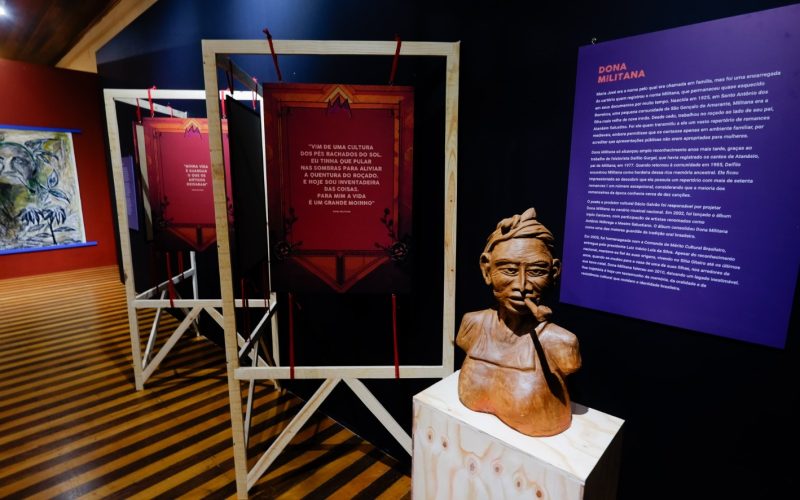 Exposição sobre Dona Militana é aberta na Pinacoteca do Estado