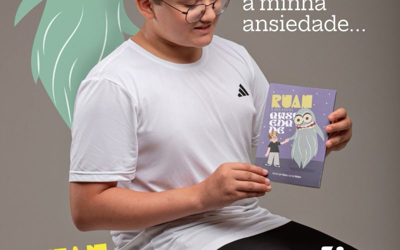 Ansiedade infantil ganha protagonismo em livro escrito por adolescente potiguar