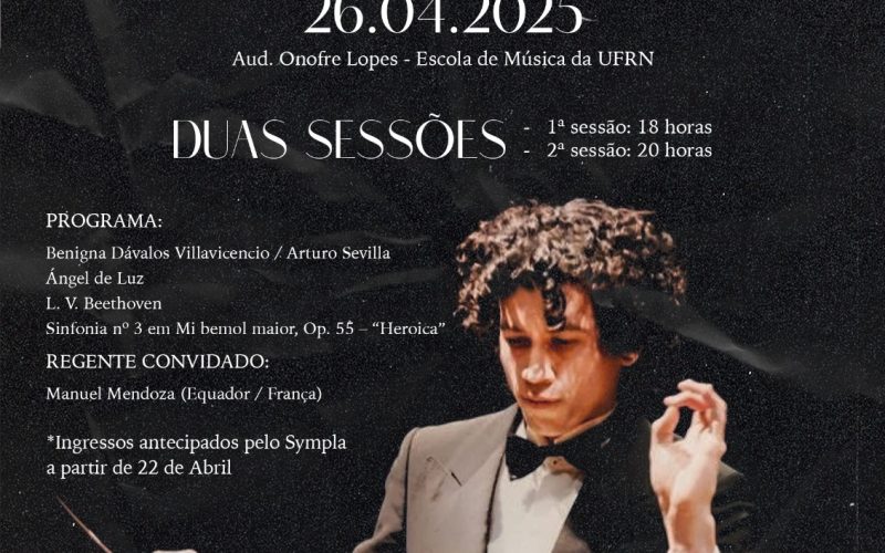 “Beethoven: o Som da Revolução” acontece no dia 26 na Escola de Música da UFRN