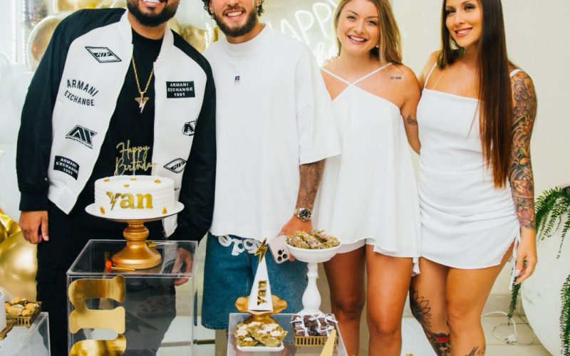 Cantor Yan, sucesso do pagode, reúne famosos em festa de aniversário no Rio de Janeiro