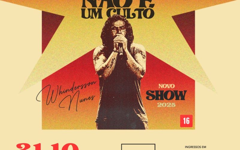 Nova carga de ingressos para show de Whindersson Nunes será liberada dia 9 de junho
