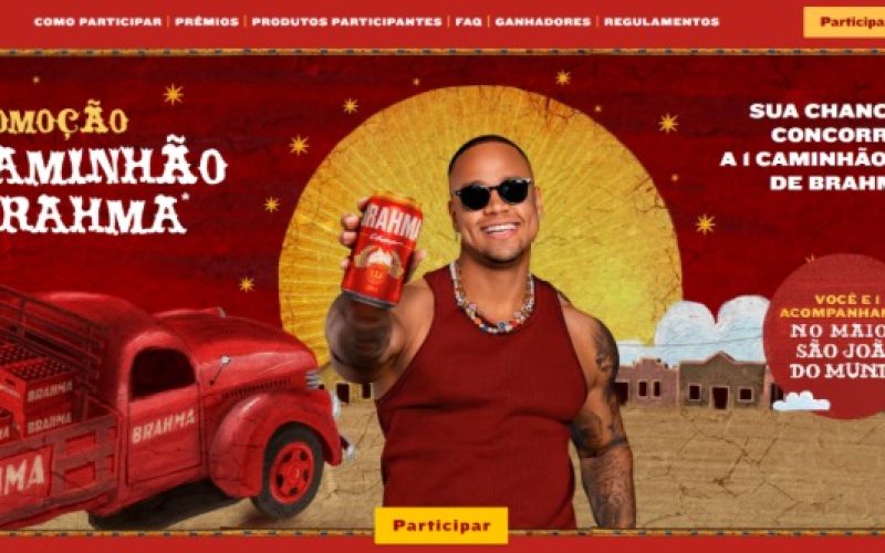 Já pensou em ganhar um caminhão da Brahma e ter motivos para comemorar o ano inteiro?