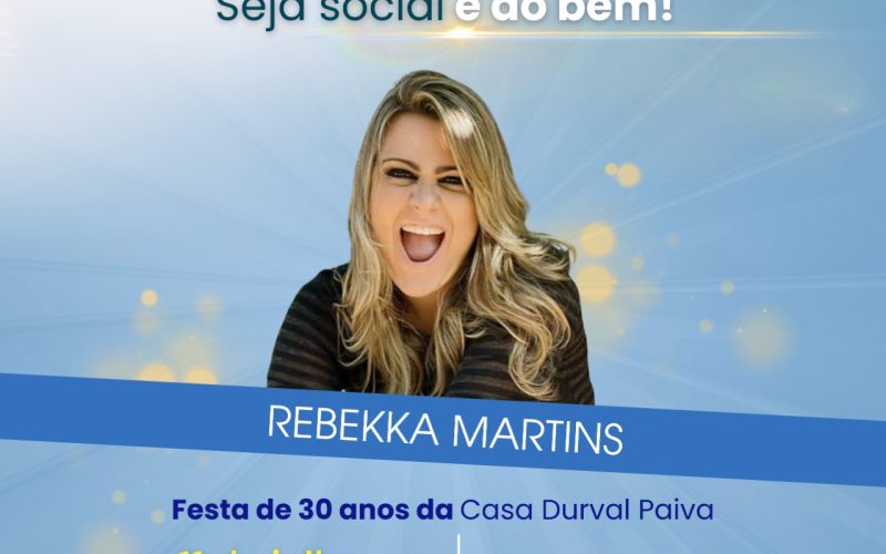 30 anos Casa Durval Paiva: Rainha dos bailes, Rebekka Martins promete muito Pop e Rock