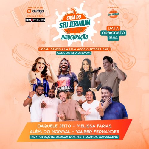 Casa do Seu Jerimum será inaugurada no dia 9 de agosto com grandes atrações musicais