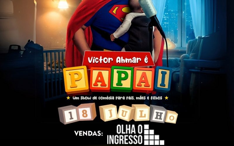 Victor Ahmar apresenta show inédito sobre paternidade no Natal Comedy Club nesta sexta