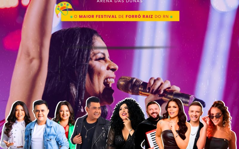 Festival Forrozar confirma Batista Lima e Eliane no dia 6 de setembro na Arena das Dunas
